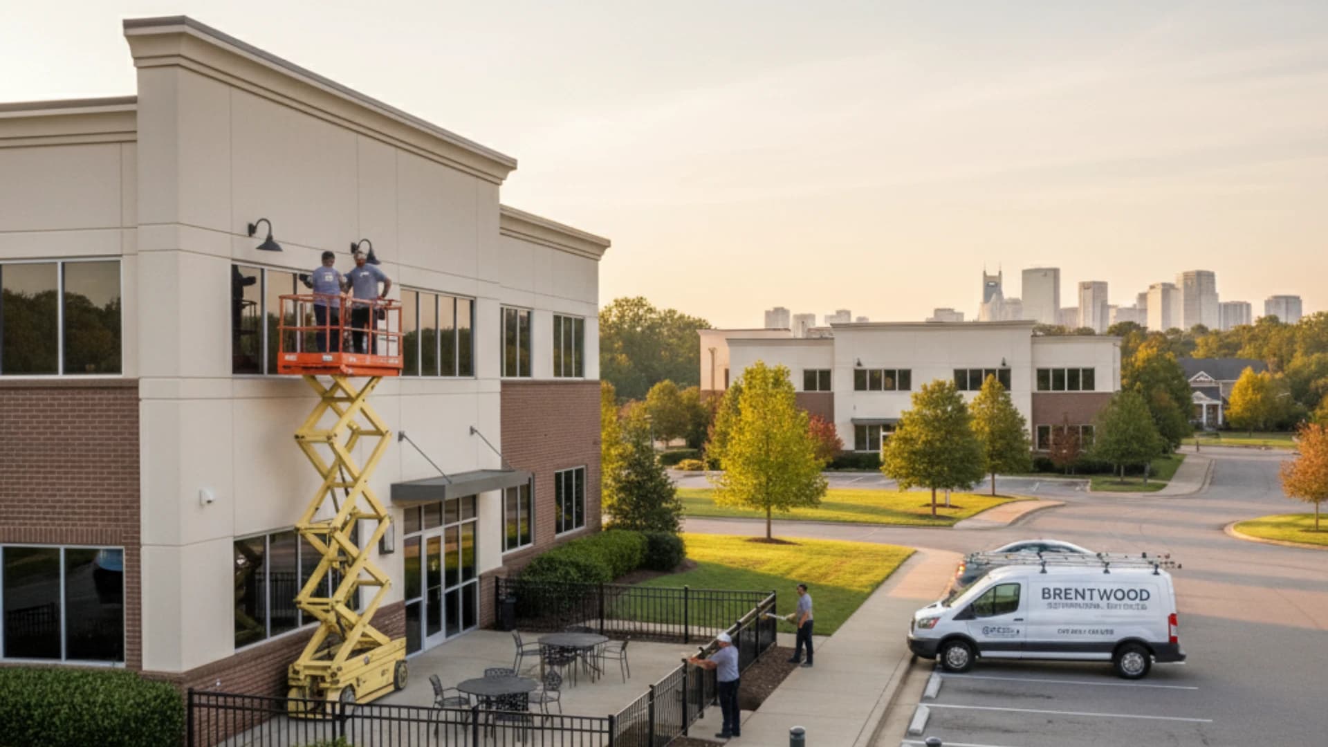 Building maintenance work in Brentwood