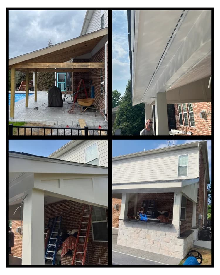 Custom trim carpentry before and after photo